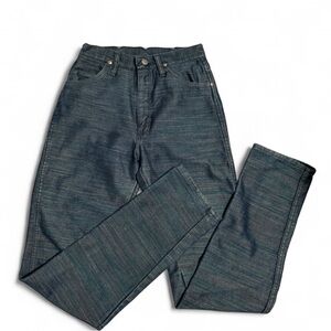 Wrangler shiny high waisted straight leg jeans